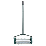 Lawn Roller Pull with Aerator Clamps Green 127.5 x 44 cm Steel