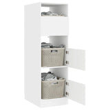 Laundry Cabinet White 50 x 68 x 162 cm Engineered wood