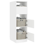 Laundry Cabinet White 50 x 68 x 162 cm Engineered wood
