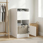 Laundry Cabinet White 50 x 68 x 102 cm Engineered wood