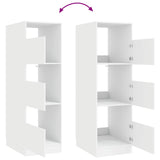 Laundry Cabinet Set with Storage 2 pcs White Engineered wood - Extra Image