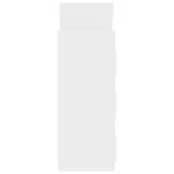 Laundry Cabinet Set with Storage 2 pcs White Engineered wood - Low Angle