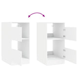 Laundry Cabinet Set with Storage 2 pcs White Engineered wood - Extra Image