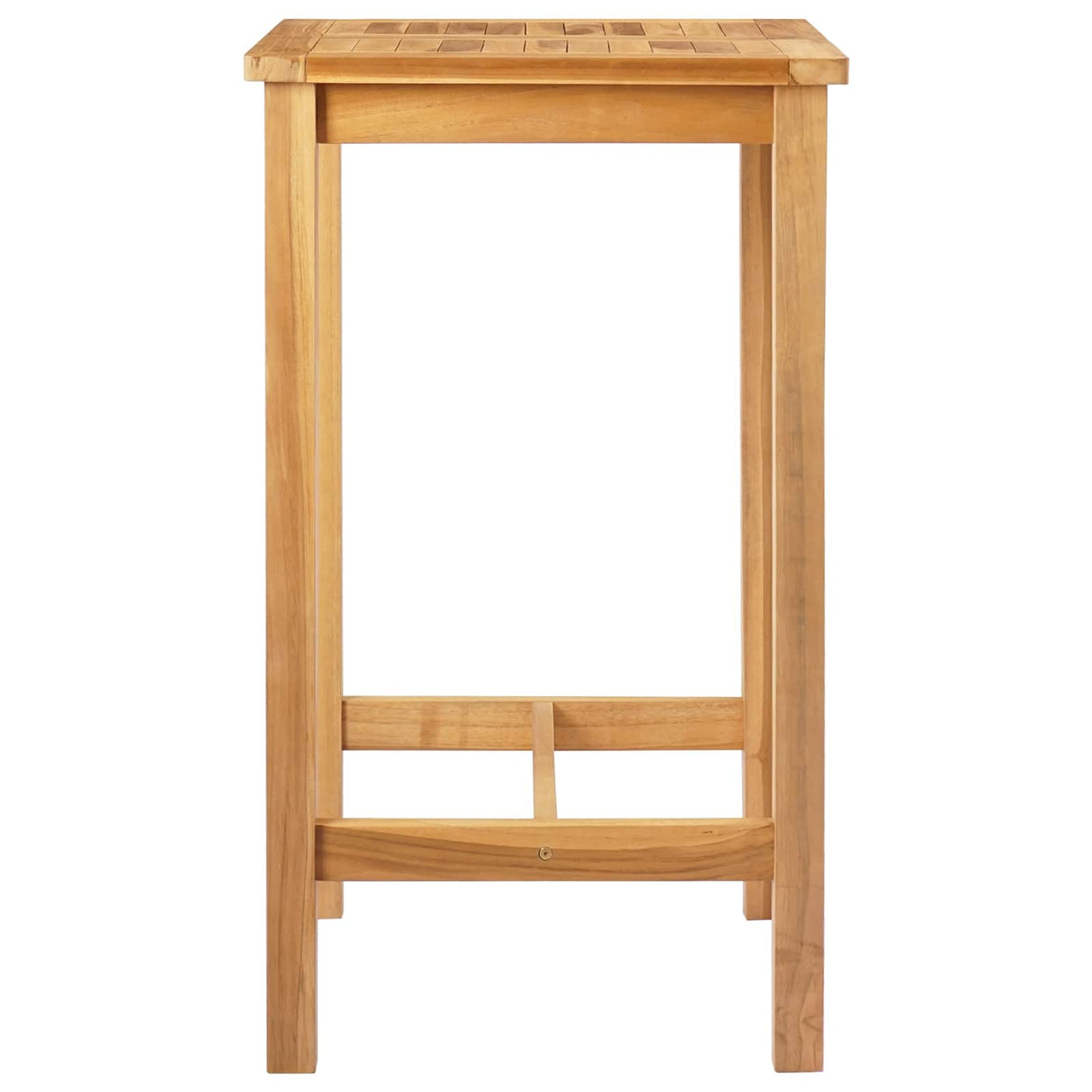Bar Table Natural 60 x 60 x 105 cm Solid Teak