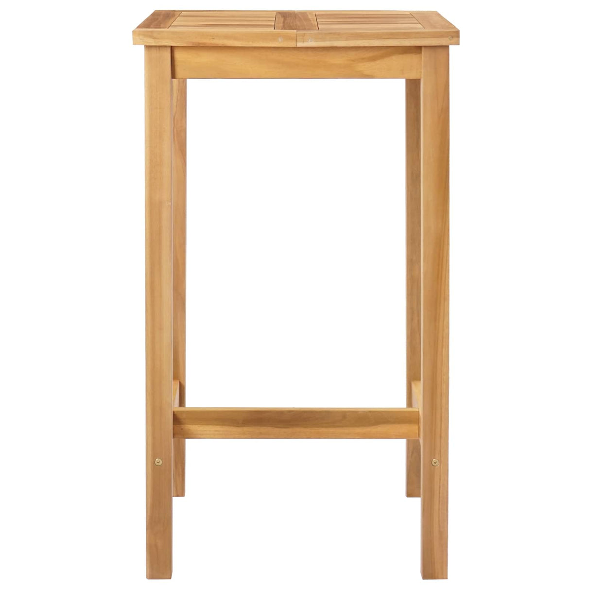Bar Table Natural 60 x 60 x 105 cm Solid Teak