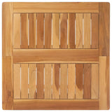 Bar Table Natural 60 x 60 x 105 cm Solid Teak - 45-Degree Angle