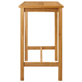 Bar Table Natural 110 x 60 x 105 cm Solid Teak