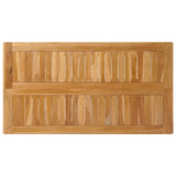Bar Table Natural 110 x 60 x 105 cm Solid Teak