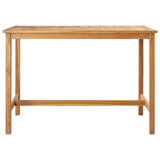 Bar Table Natural 150 x 75 x 105 cm Solid Teak Wood - Side View