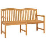 Handcarved Rose Bench Natural 150.5 x 60 x 95 cm