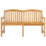 Handcarved Rose Bench Natural 150.5 x 60 x 95 cm - Top-Down View