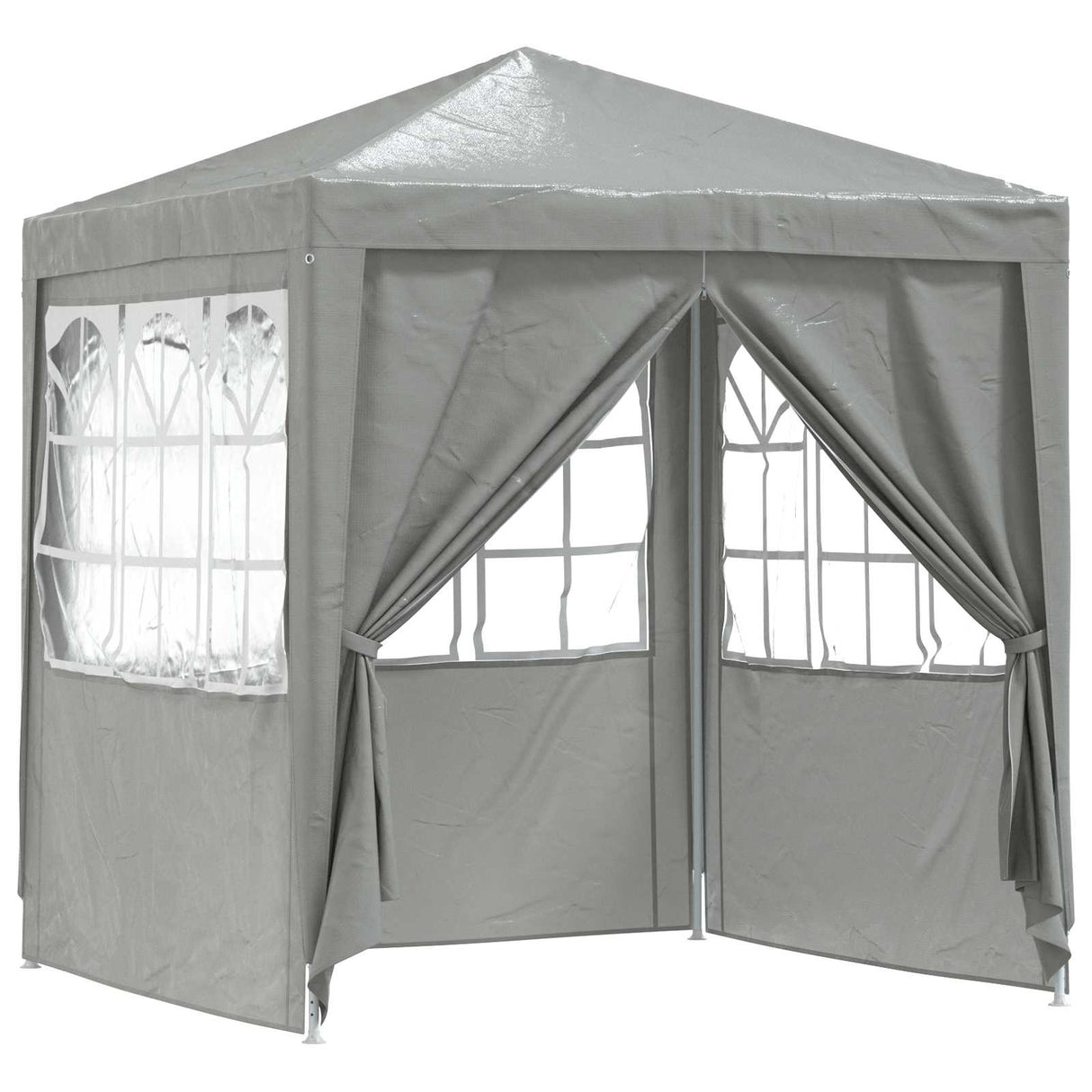 Party Tent Light Grey 200 x 200 x 240 cm PE and Steel