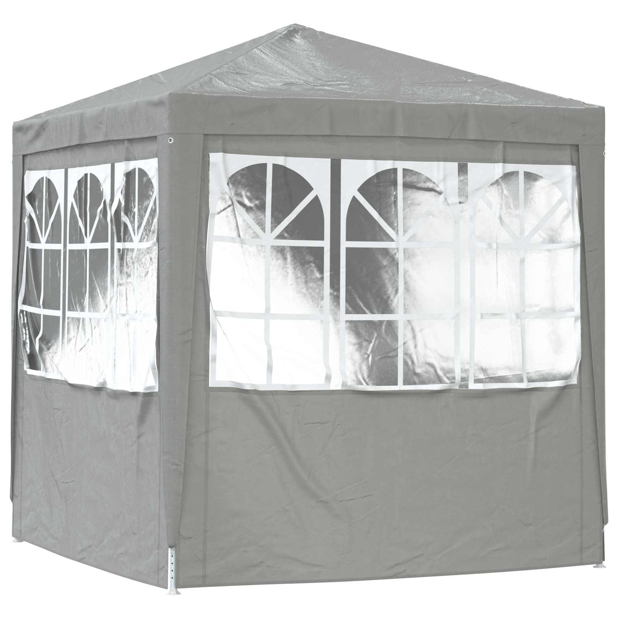 Party Tent Light Grey 200 x 200 x 240 cm PE and Steel