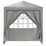 Party Tent Light Grey 200 x 200 x 240 cm PE and Steel
