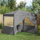 Party Tent Light Grey 250 x 250 x 240 cm PE and Steel