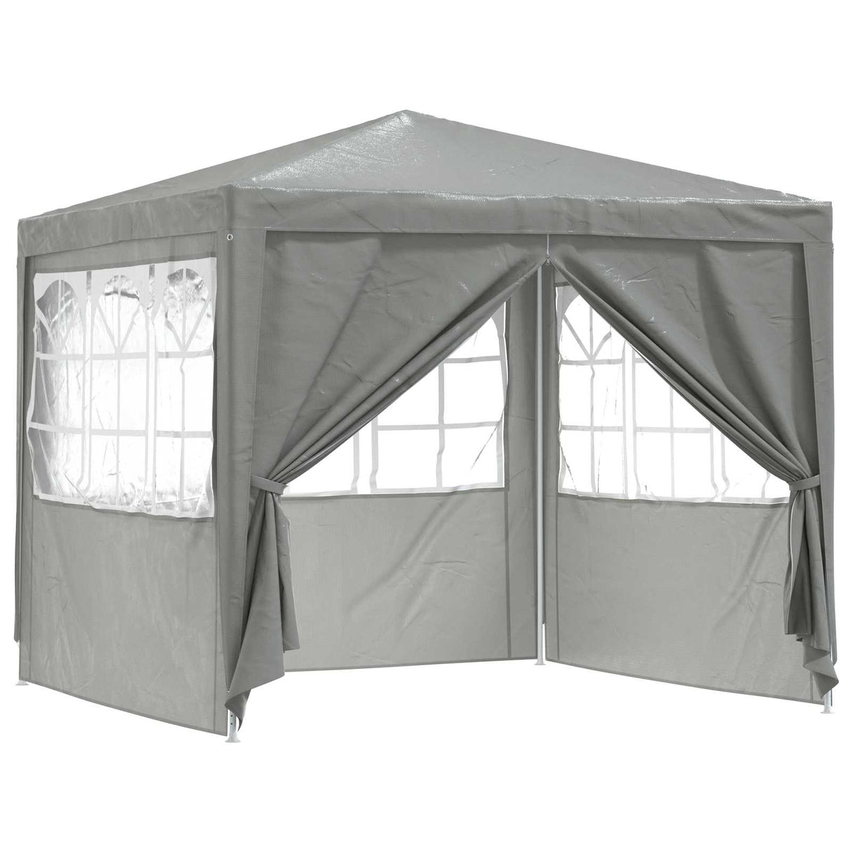 Party Tent Light Grey 250 x 250 x 240 cm PE and Steel
