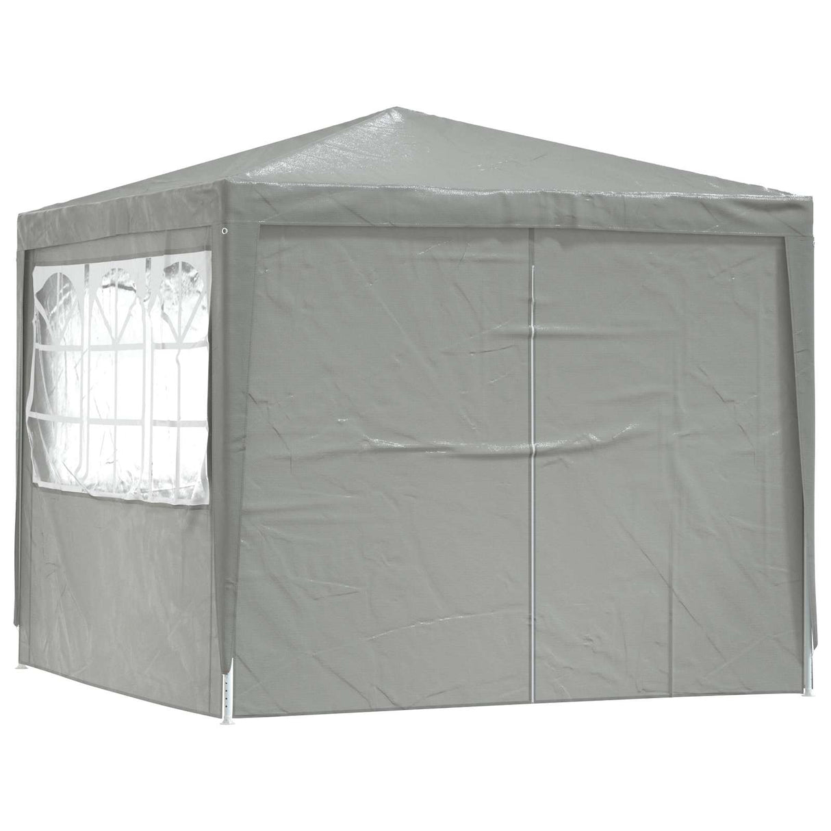 Party Tent Light Grey 250 x 250 x 240 cm PE and Steel