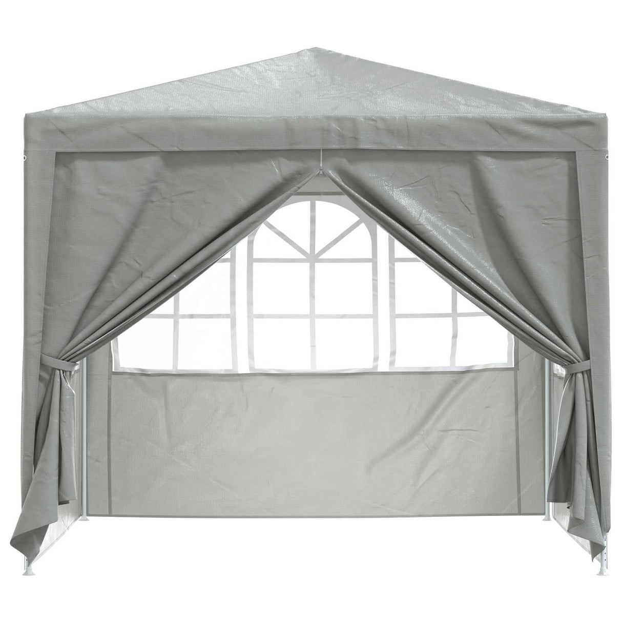 Party Tent Light Grey 250 x 250 x 240 cm PE and Steel
