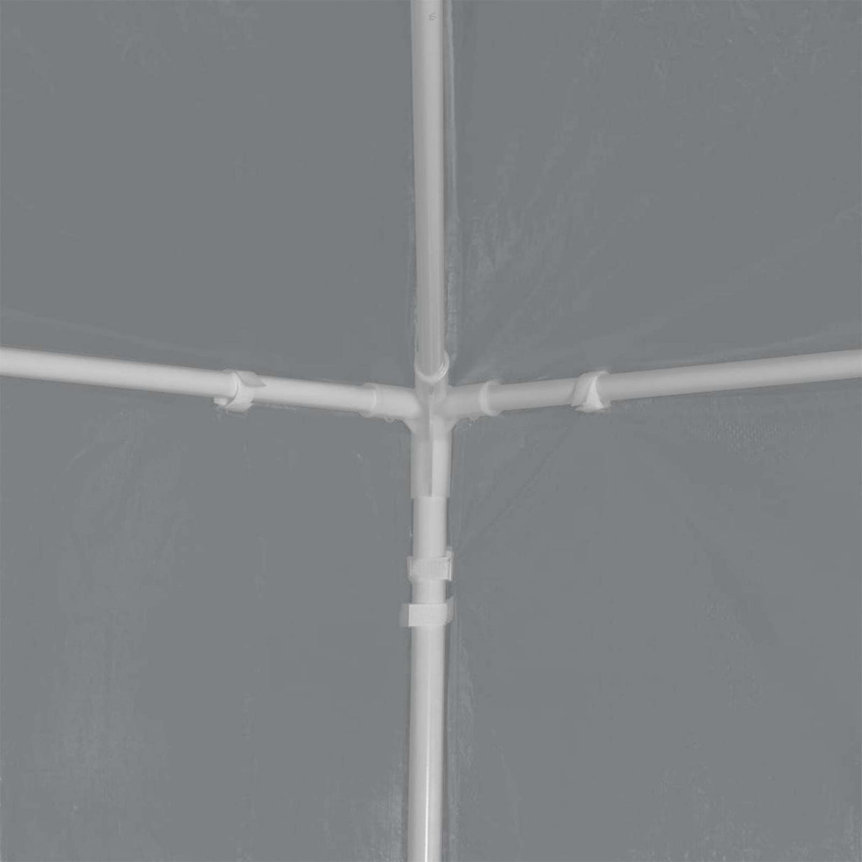 Party Tent 900 x 300 x 255 cm Light Grey PE and Steel