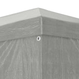 Party Tent 1200 x 300 x 255 cm Light Grey PE and Steel - Top-Down View