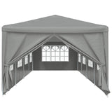 Party Tent 1200 x 300 x 255 cm Light Grey PE and Steel