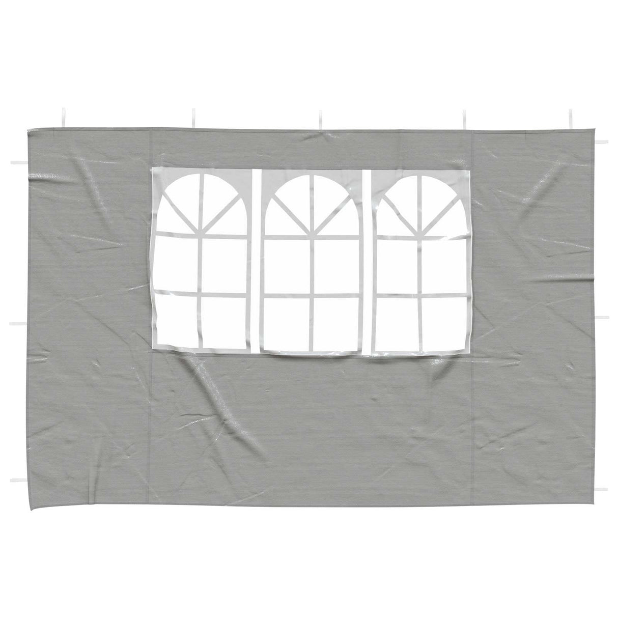 Party Tent Sidewall 2 pcs 300 x 195 cm Light Grey PE and Steel