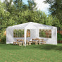 Party Tent Sidewall 2 pcs 400 x 195 cm White PE and Steel