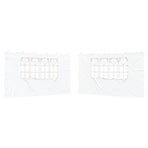 Party Tent Sidewall 2 pcs 400 x 195 cm White PE and Steel