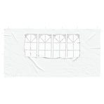 Party Tent Sidewall 2 pcs 400 x 195 cm White PE and Steel