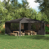 Party Tent Sidewall 2 pcs 400 x 195 cm Anthracite PE and Steel