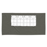 Party Tent Sidewall 2 pcs 400 x 195 cm Anthracite PE and Steel