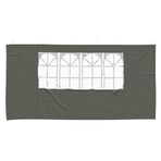 Party Tent Sidewall 2 pcs 400 x 195 cm Anthracite PE and Steel