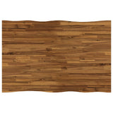 110 x 55 x 75 cm Solid Acacia Wood Natural and Black
