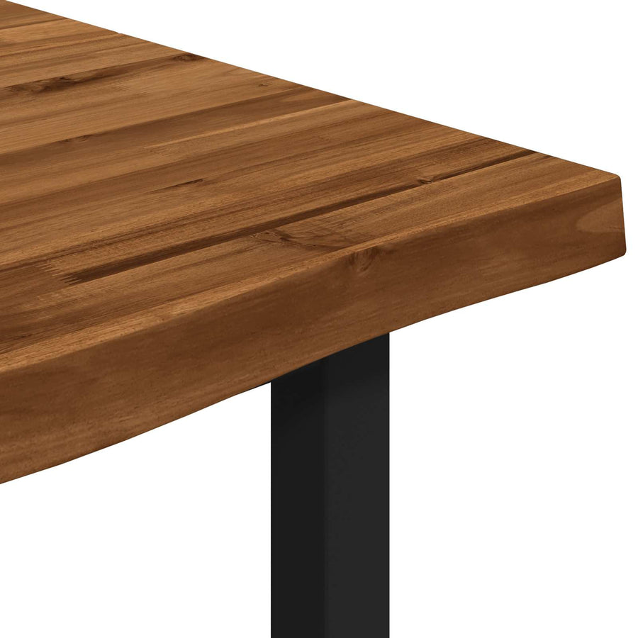 live edge dining table 110 x 55 x 75 cm Solid Acacia Wood