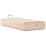 Ottoman Bed Frame Natural 90 x 190 cm Solid Pine Wood - Extra Image