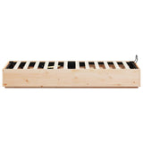 Ottoman Bed Frame Natural 90 x 190 cm Solid Pine Wood