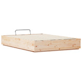 Ottoman Bed Frame Natural 150 x 200 cm Solid Pine Wood - Extra Image