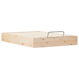 Ottoman Bed Frame with Storage Natural 150 x 200 cm