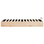 Ottoman Bed Frame with Storage Natural 150 x 200 cm