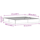 Ottoman Bed Frame with Storage Natural 180 x 200 cm