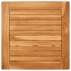 Sun Lounger 2 pcs Solid Teak Wood Brown