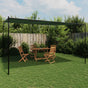Gazebo 4 x 3.98 x 2.67 m Green Polyester and Steel
