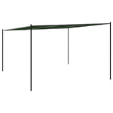 Gazebo 4 x 3.98 x 2.67 m Green Polyester and Steel