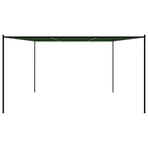 Gazebo 4 x 3.98 x 2.67 m Green Polyester and Steel