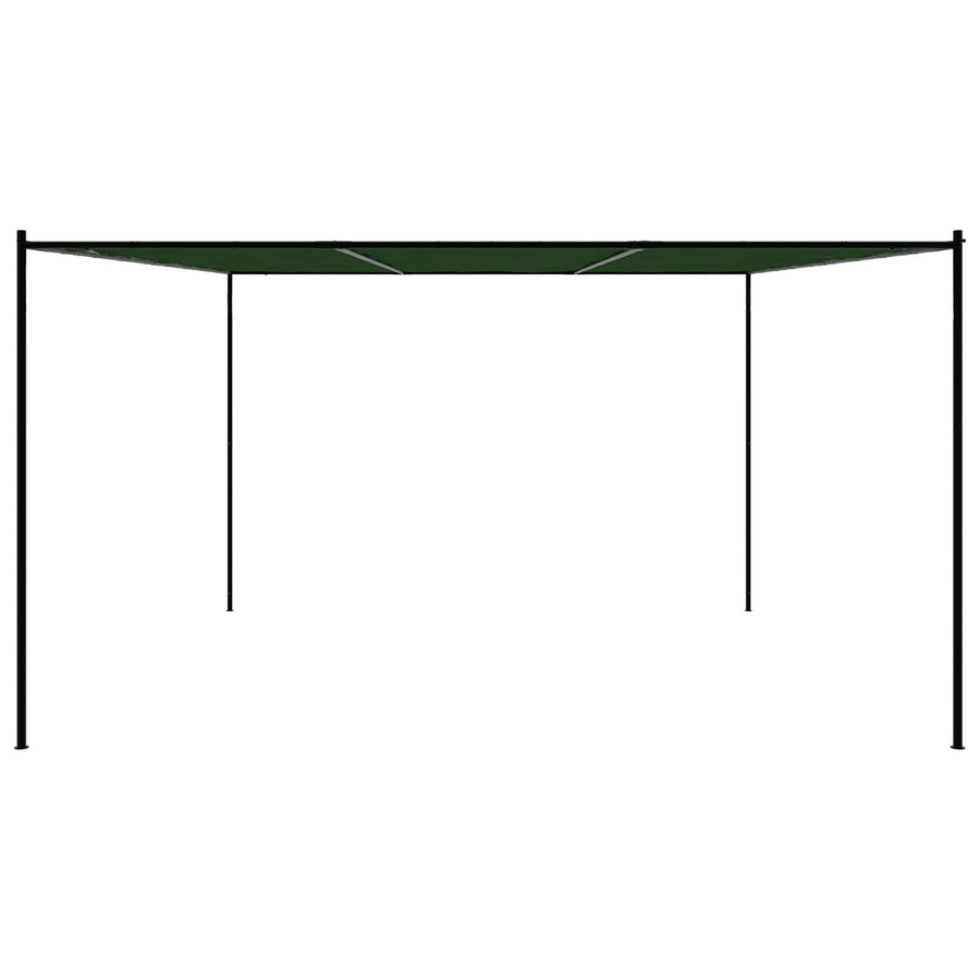 Gazebo 4 x 3.98 x 2.67 m Green Polyester and Steel