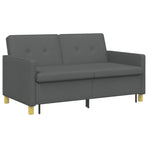 Pull Out Sofa Bed Dark Grey Fabric