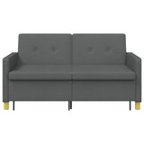 Pull Out Sofa Bed Dark Grey Fabric