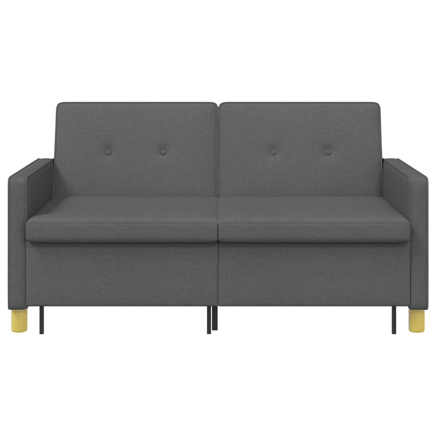 Pull Out Sofa Bed Dark Grey Fabric