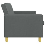 Pull Out Sofa Bed Dark Grey Fabric