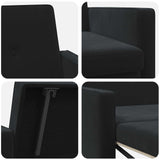 Sofa Bed Black Fabric - Extra Image